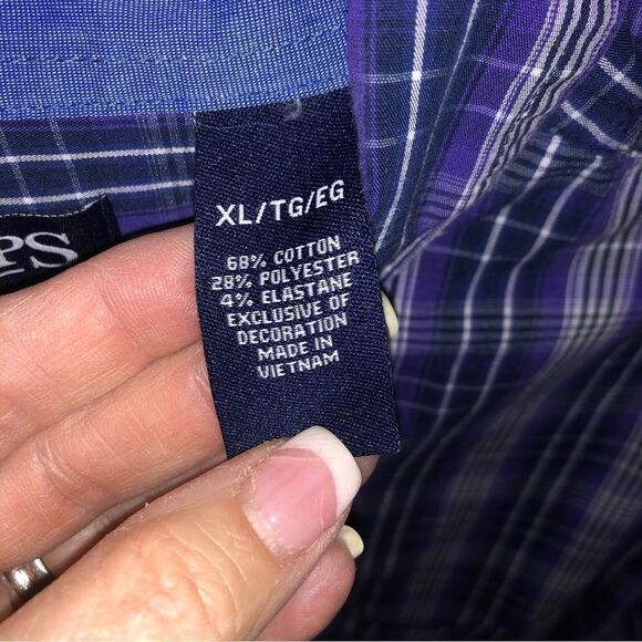 Chaps Dress Bottom Down Shirt - Picture 11 of 13